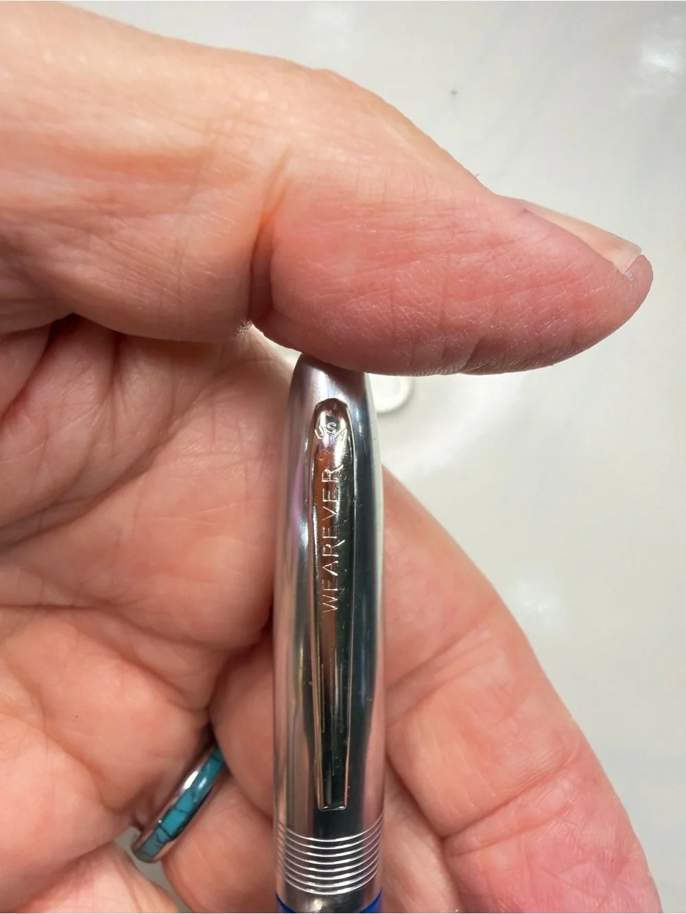Wearever vintage fountain pen.  Stainless steel nib.